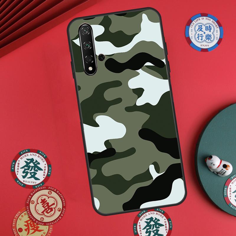 CAMOUFLAGE LEOPARD PRINT For Huawei Nova Y73 Y72 Y90 Y70 Y60 Y91 Y61 12s 12i 11i 8i 9 10 SE P40 Lite P60 P30 Pro Case