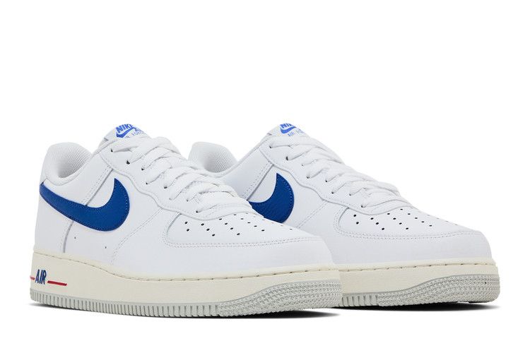 Мужские кроссовки Nike Air Force 1 Low '07 USA Basketball Белый/Игровой Синий/Университетский Красный