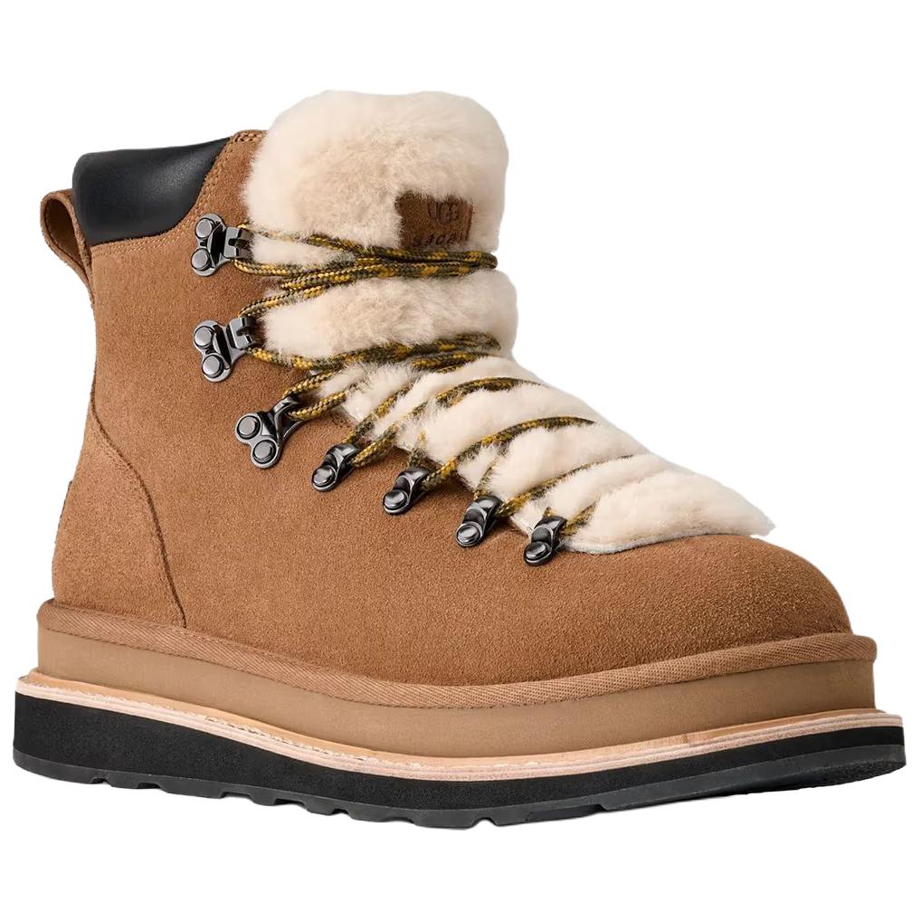 Sacai x UGG Высокие альпинистские ботинки с защитой от истирания Унисекс Каштановый 1178390-CHE