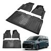 Compatible with Toyota Voxy and Noah Vehicles 2022 3D Floor Mats Made of TPE and for Your Voxy 1st and 2nd Row Floor Compatible with Both Gasoline and