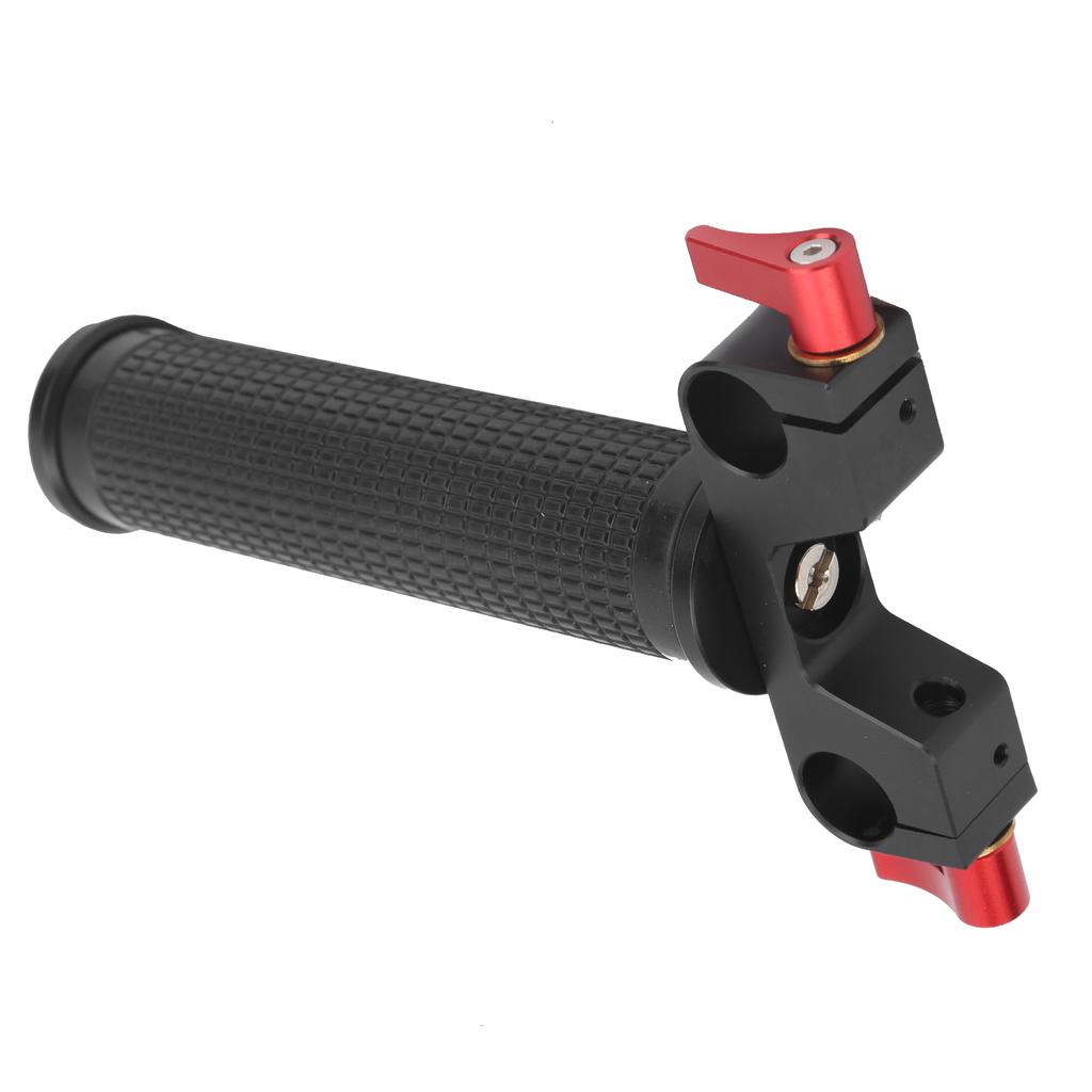 15mm Aluminium Alloy Single Shoulder Rail Connector DSLR Camera Dual Hole Basic Handle Clamp