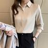 Long-sleeved Shirt Women's Spring Autumn Satin Temperament Versatile Loose Casual Shirt