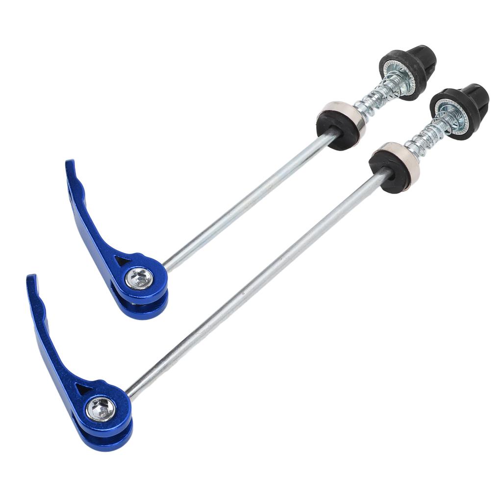 1 Pairset Bicycle Front Rear Quick Release Skewers Wearproof Bike Quick Release LeverBlue