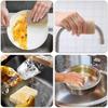 8-Pack Biodegradable Kitchen Sponges with Heavy-Duty Scouring Pad for Eco-Friendly Dishwashing and Cleaning Tasks