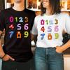 ФУТБОЛКА (103) Дизайн на тему чисел Национальный день грамотности в математике Футболка