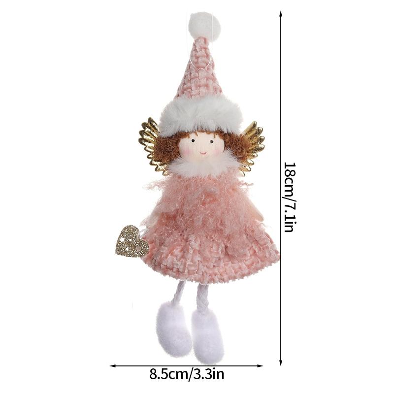 Navidad Christmas Decoration Plaid Christmas Pendant Christmas Tree Pendant Bead Leg Pendant Xmas Tree Decor Figurine Ornament