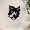 1 шт. Современное металлическое настенное искусство с котенком, устойчивая к ржавчине скульптура кошки для домашнего сада и забора, подарок для любителя кошек