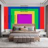 2D Glow in The Dark Astronaut Dinosaur Tapestry, Blacklight Outer Space Wall Hanging for Home Decoration