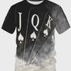 Модная мужская футболка Poker JQK 3d футболка большого размера, уличная одежда, повседневная летняя мужская одежда с короткими рукавами, топы для вечеринок, футболки