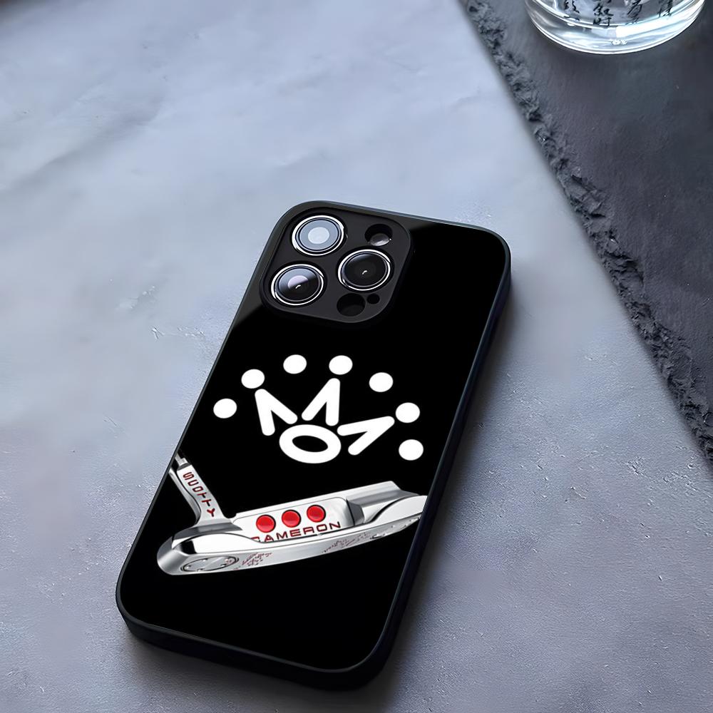 Черный Чехол для Телефона ScottyS Camerons Флаг Закаленное Стекло Для IPhone 17 13 14 16 12 15 11 Pro Max Plus Mini X XR SE2020 Coque