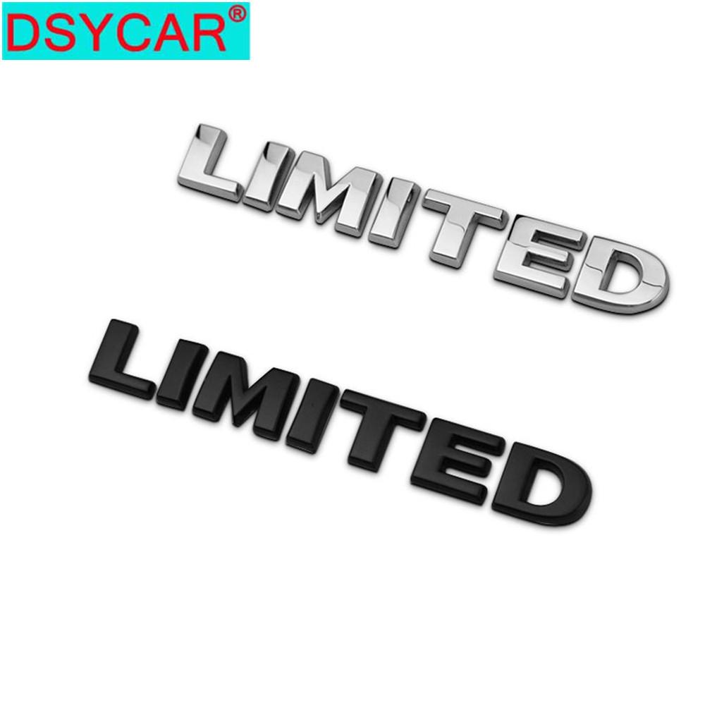 DSYCAR 1Pcs 3D Metal LIMITED Car Side Fender Rear Trunk Emblem Badge Sticker Decals for JEEP Wrangler Compass Commander Cherokee az1