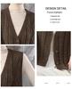 Women's Loose Wool V-Neck Sleeveless Sweater Vest for Autumn & Spring