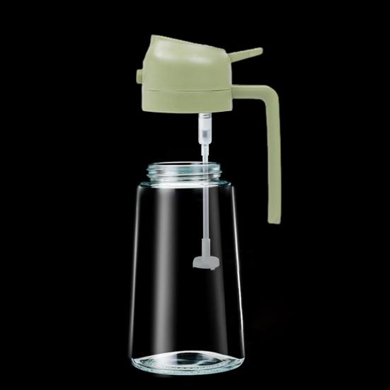 470 мл распылитель масла 2 в 1 прозрачный толстый герметичный большой емкости эргономичная ручка диспенсер для оливкового масла бутылка распылительная насадка пищевой класс