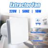 220V 6inch Exhaust Fan Low Noise Ventilator Fan 18W Kitchen Bathroom Bedroom Toilet Wall Silent Extractor Exhaust Fan