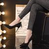 Французский дизайн Sense Нишевые женские туфли на высоком каблуке 6 см Ins Style Trend Остроконечные свадебные туфли на тонком каблуке с неглубоким ртом Покупки Свидания Выпускной вечер в туфлях