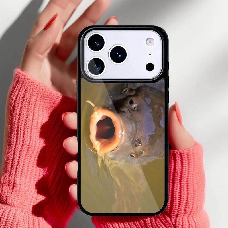 Рыболовные снасти Чехол для телефона с рисунком рыбы для iPhone 17 16 15 14 13 Pro Max Задняя крышка для 12 11 Pro Coque