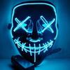 LED Light Up KING Halloween Mask - Blue - For Festival Cosplay Halloween Costume