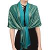 Solid Color Two Side Women's Sparkling Pashmina Shawls and Wraps Long Party Scarf