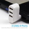 Док-станция с расширением, защита от помех, 3 в 1, USB 2.0, стабильный выход, мини-разветвитель, концентратор кабелей для камеры