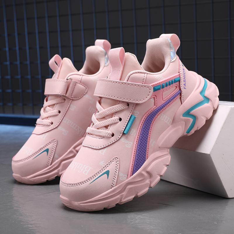 Детская повседневная обувь для мальчиков, мягкая подошва, детская обувь, нескользящие кроссовки, обувь для улицы, для школьников, розовая, для девочек, спортивная обувь для ходьбы