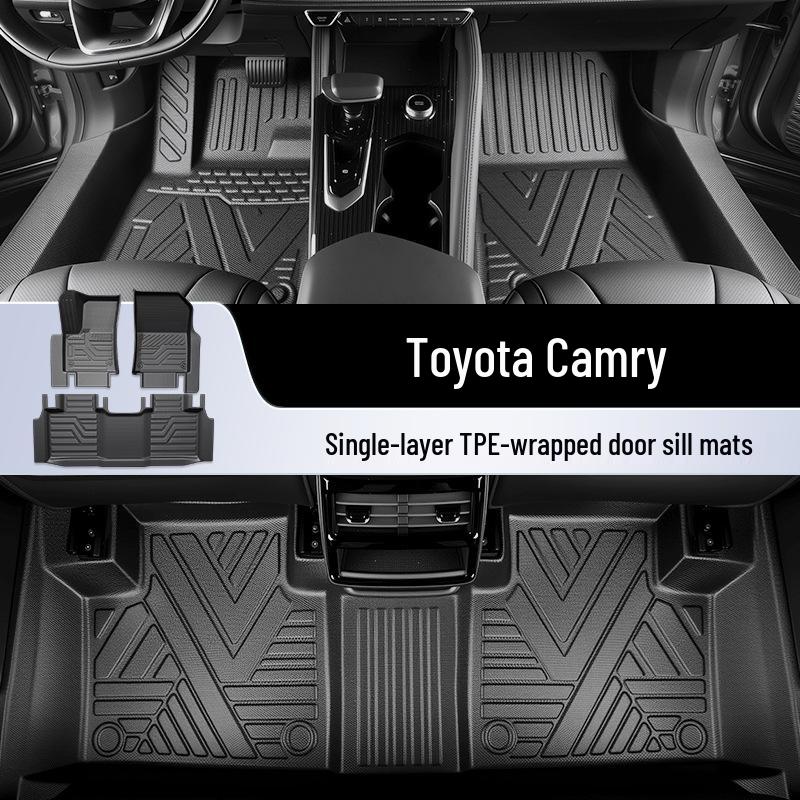 Полные всепогодные коврики для Toyota Camry из ТПЭ: Подходит для 2025 Ninth Gen, Совместимо с Eighth Gen 25.