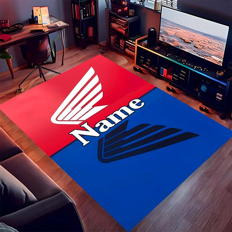 Custom personalization Honda Logo Print Area Rug - Soft, Washable Non-Slip Indoor Mat,Living Room,Home&Office Decorative Rug