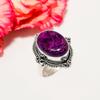 Purpurite - Faires Tin Mine Кольцо из стерлингового серебра 925 пробы V4553, Фиолетовое кольцо, Овальное кольцо, Подарок на День святого Валентина, Подарок для нее, Подарок на день рождения, Украшения ручной работы
