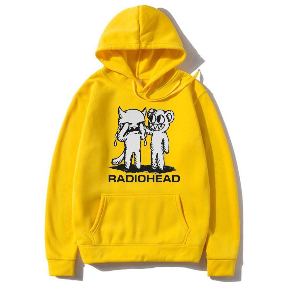 Модная рок-группа RADIOHEAD Печатные толстовки с капюшоном для мужчин и женщин Модные толстовки большого размера унисекс Harajuku Gothic Tops