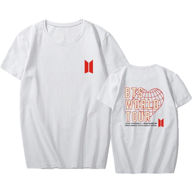 Tshirt Kpop Bts Love Speak Yourself Concert Tshirt Casual Tee Jk Rm Tops Jimin