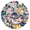 Beautiful Demon Slayer 50 Pcs Chibi Style Stickers Cute Kawaii Anime Cartoon Decals For Guitar Stationery Journal DIY Decor For Anime Fans