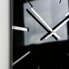 Large black exact wall clock 50cm