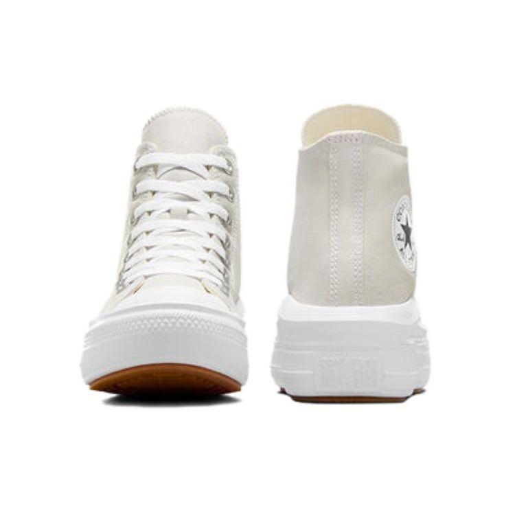 Converse Кеды на платформе Chuck Taylor All Star Move High Бежевый Белый Женские Canvas A07579C