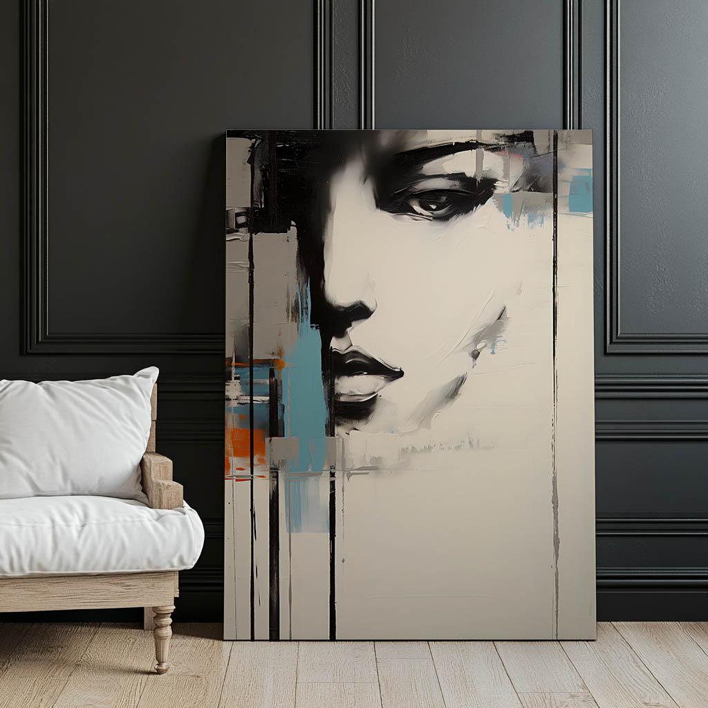 Urban Femininity In Abstraction Urban Femininity In Abstraction, 30X40 Cm, Black Aluminum Frame, 230 Gsm Matte Paper