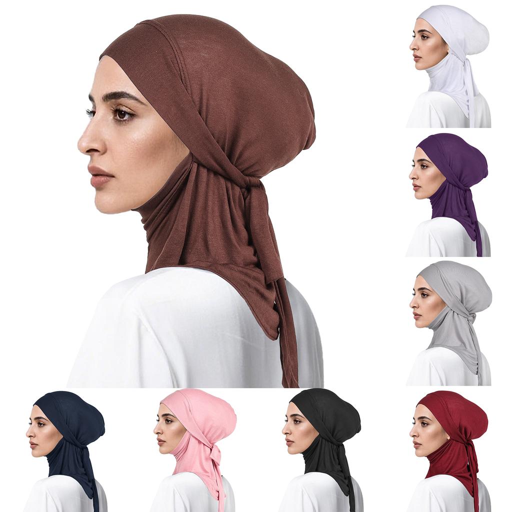Women's Headscarf Cap, High Elasticity Base Cap, Breathable Bag, Headscarf, Scarf, Small Cap