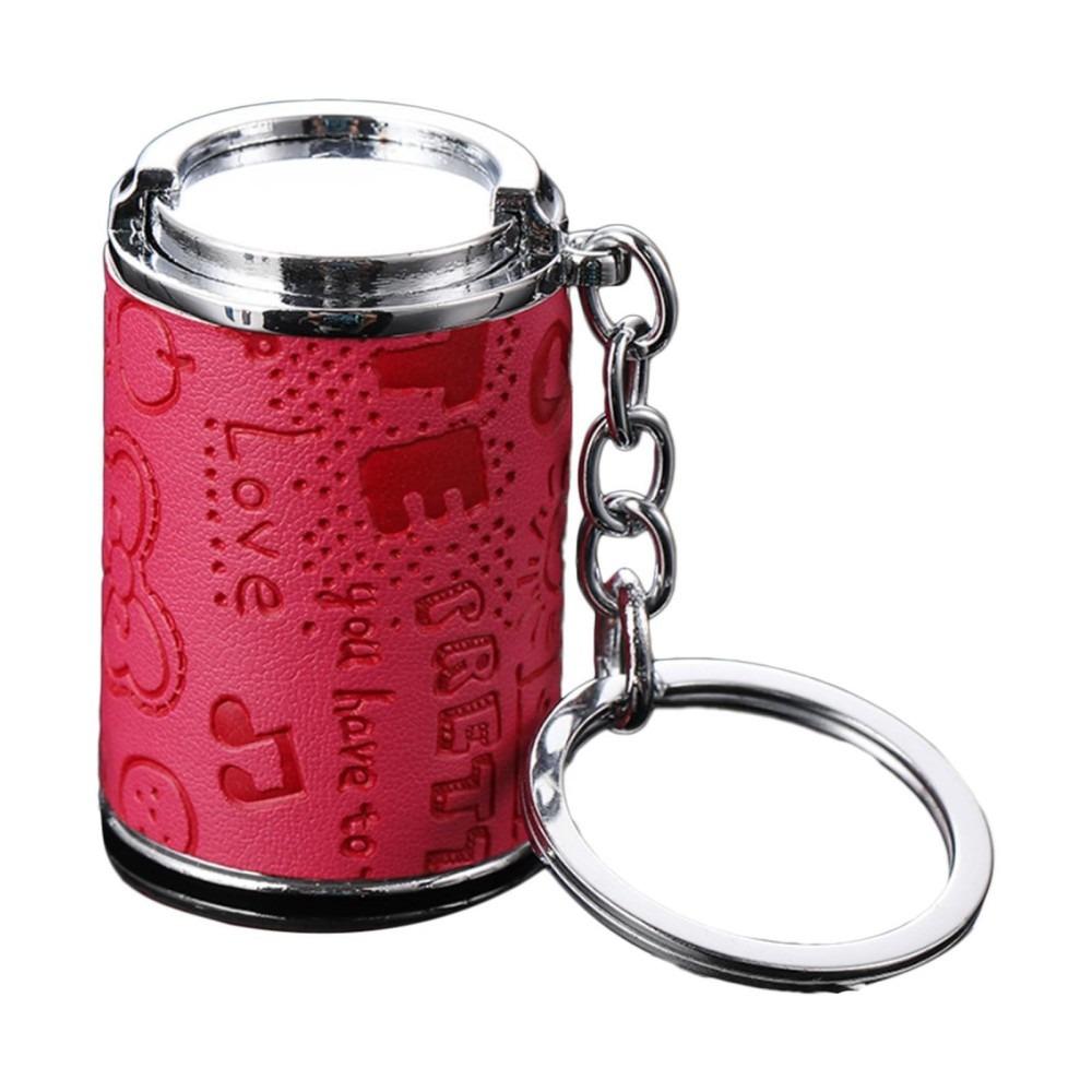 with Snap Closure Coin-holding Jar Keychain Press-type Coin Holder for Supermarket Cashier