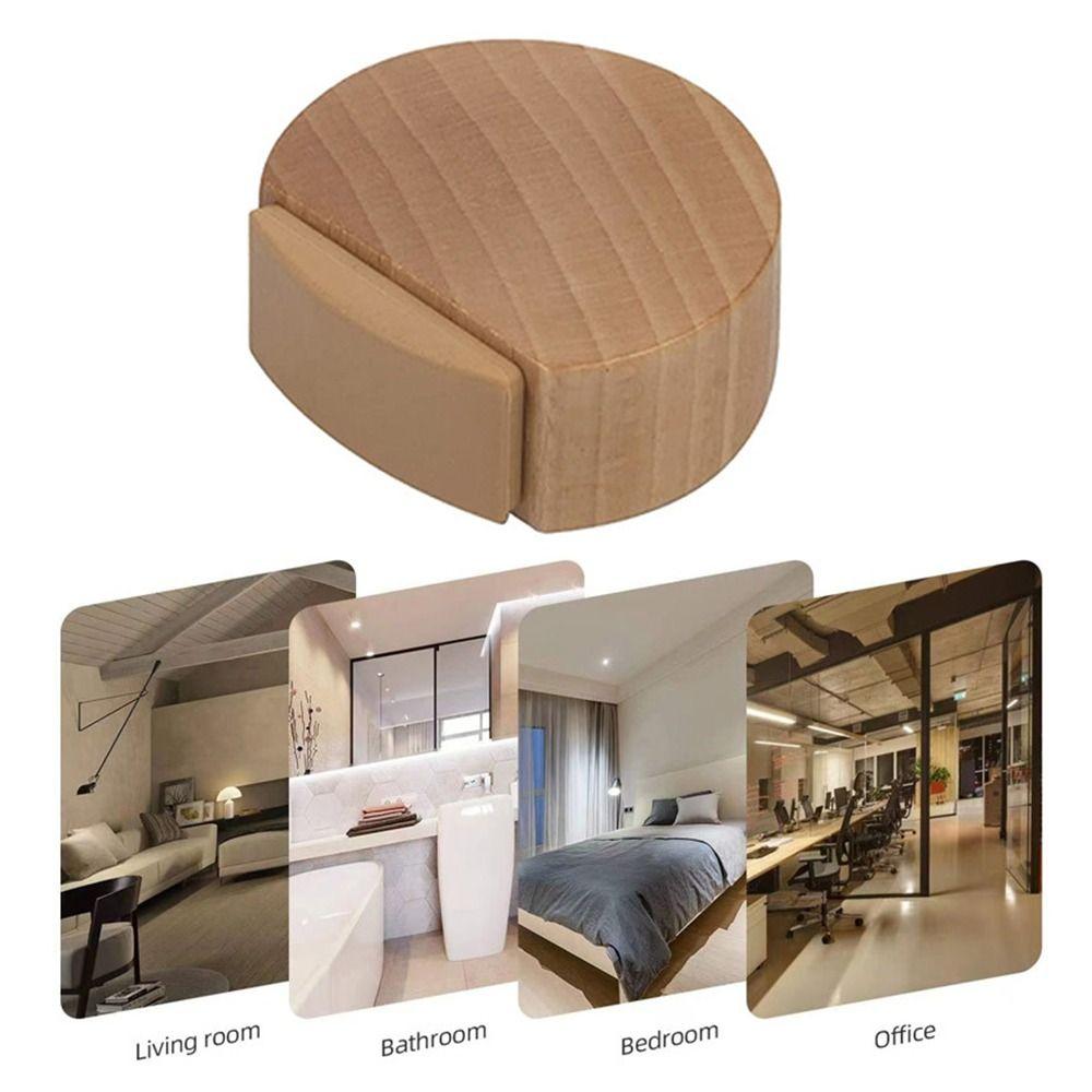 Защита стен, пола и мебели, деревянный стопор для двери, деревянный ограничитель для двери, противоударный стопор для двери, задний стопор для двери