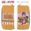 KPop Demon Hunters Long Zip Wallet PU Leather Cartoon Purse for Women Multi Card Holder Pink