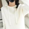 2024 Autumn/Winter Women's Wool Hooded Knit Sweater - Loose, Thick, and Easy to Match