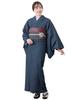 SOUBIEN Washable Denim Navy Blue Size M Kimono, Single-Layer, Indigo, Casual, Simple, Women's,