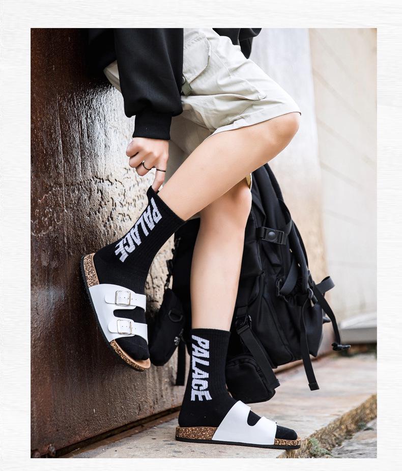 Мужские сандалии Birkenstock с двумя пряжками и открытым носом - Летняя повседневная уличная обувь Шлепанцы