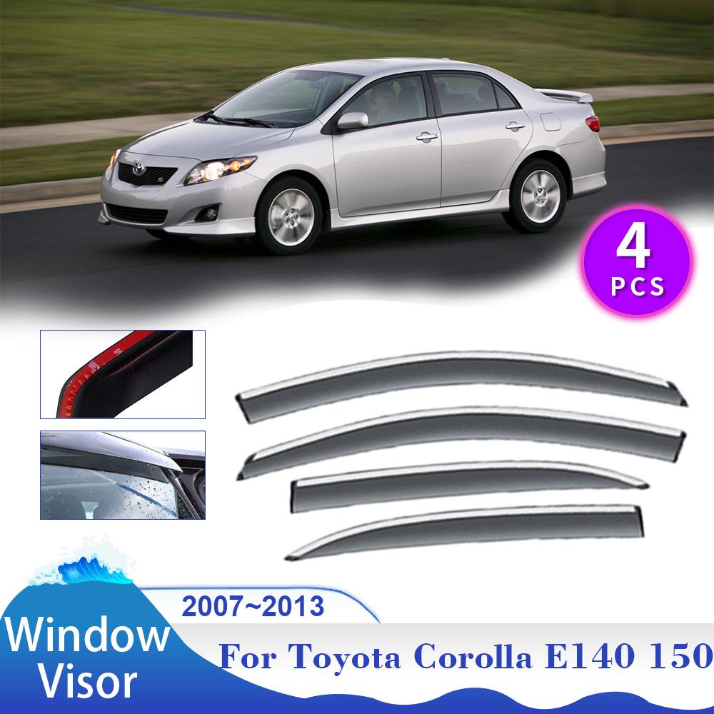 Козырек для окон Toyota Corolla E140 E150 Altis Ascent AXIO 2007~2013 Боковая защита от солнца и дождя Дефлектор вентиляционный люк Аксессуары