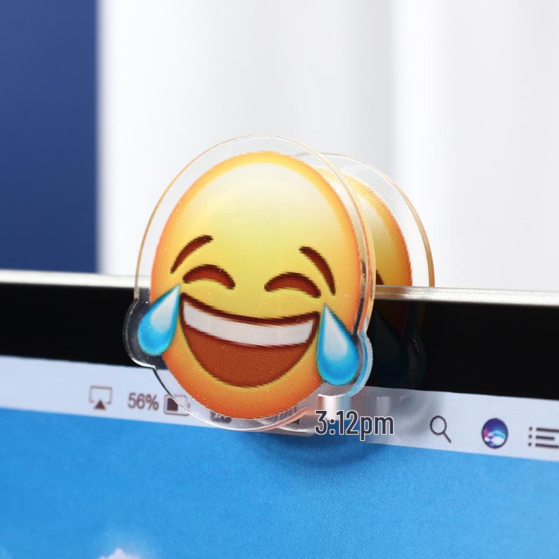 Милый набор зажимов с эмодзи: WeChat, QQ Смайлики, Закладки и Зажимы для Запечатывания Подарков для Студентов