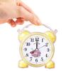 Для спальни, школы, офиса, пластиковый желтый/красный/синий/розовый/оранжевый, новый милый будильник 11,6x10,2 см, удобный