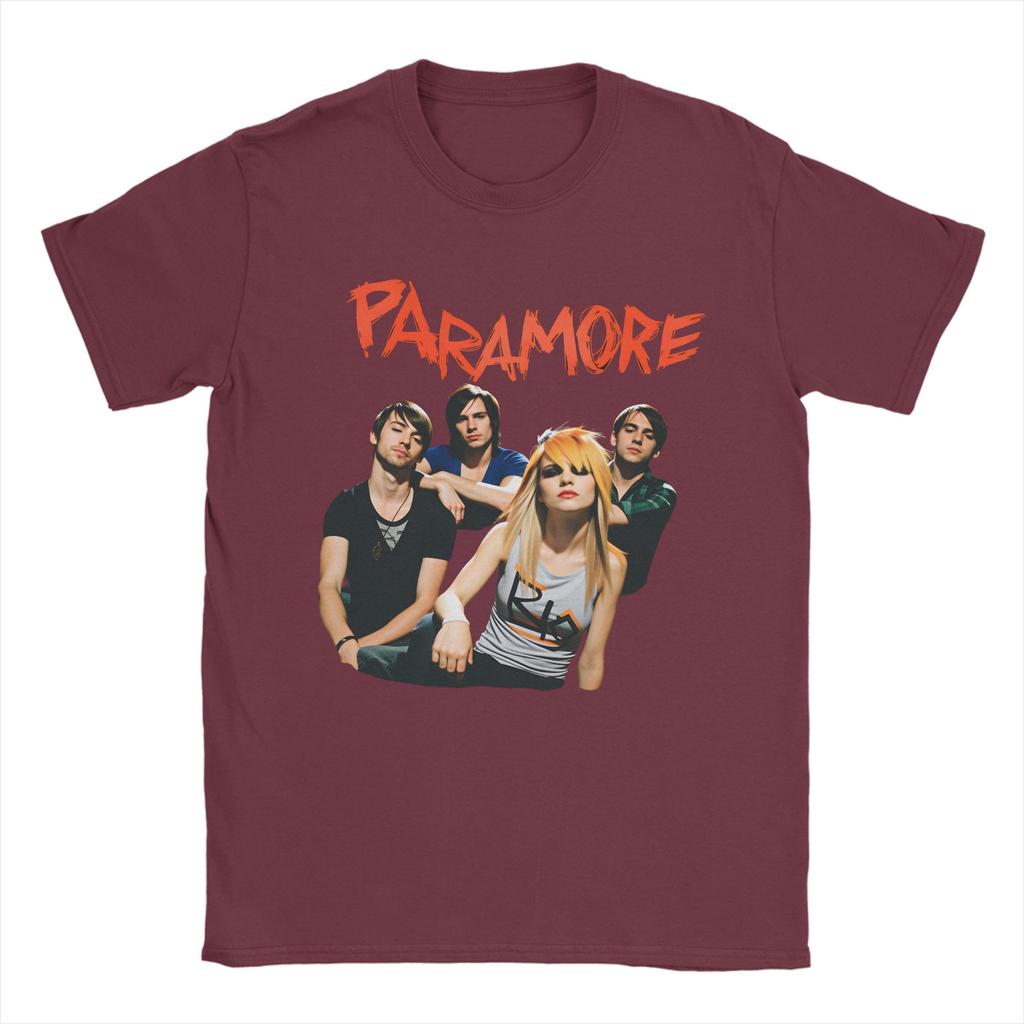 Paramore Band Cotton TShirt For Mens Summer Vintage T Shirts O Neck Leisure Tees Plus Size Cheap Clothes