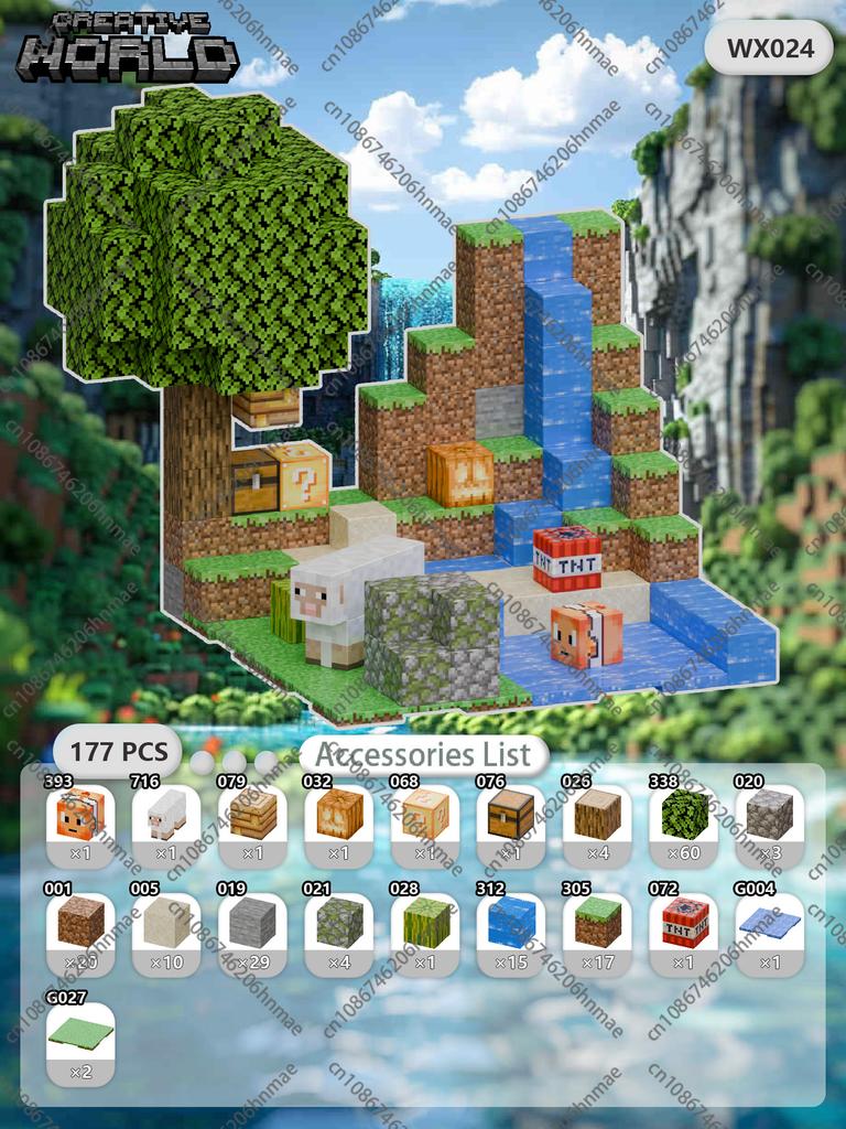 Магнитные кубики Mine World Наборы магнитных кубиков для мальчика девочки ребенка Возраст 3+ DIY Пиксельный стиль Основание для модели STEM Игрушка Основание