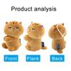 Adorable Kitty Clip Holder Multifunctional Fabric Cats Clip Pendant Keychain for Holding Small Objects in Place
