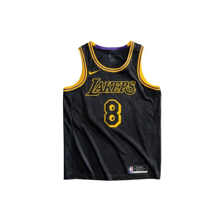 Nike Баскетбольная форма NBA Los Angeles Lakers City Edition 8&24 Неделя Мамбы Мужская Черная DJ0471-010
