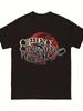 Футболка с винтажным логотипом группы Creedence Clearwater Revival - 100% хлопок, ретро-футболка с культовым изображением CWRR
