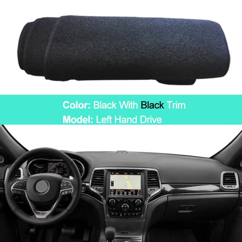 For Jeep Grand Cherokee WK2 2011 - LHD RHD 2 Layers Car Dashboard Cover Carpet Cape Rug Shade Carpet Dashmat Pad Protector
