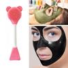 Double-Ended Silicone Mask Brush Soft Flat Head Mud Mask Applicator Brushes Professional Reusable Facial Beauty Skin Care Tools
